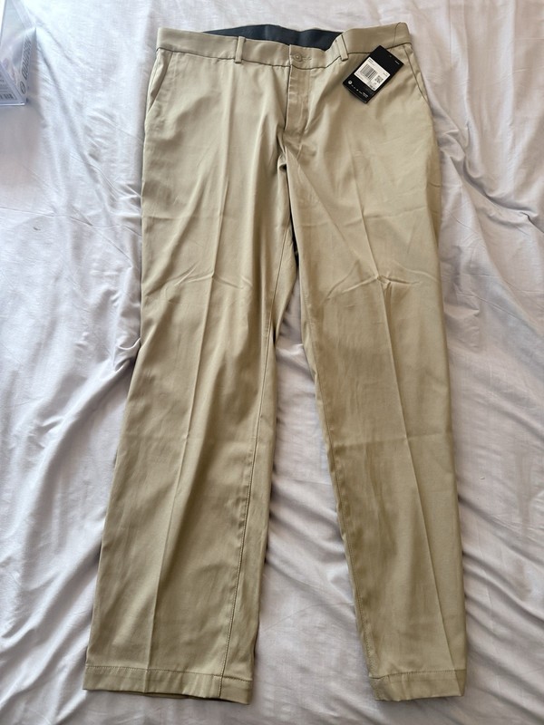 Nike Golf Pants Chinos Mens 36x32 Khaki Dri Fit Tech Comfort