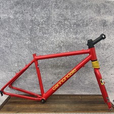 Vintage Cannondale HeadShok telaio grasso 18 in rosso USA V-Brake 26in 135mm 90s MTB