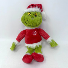 Aurora The Grinch Plush Animal Santa Suit Hat Dr Seuss Cute Cuddle Toy 10"