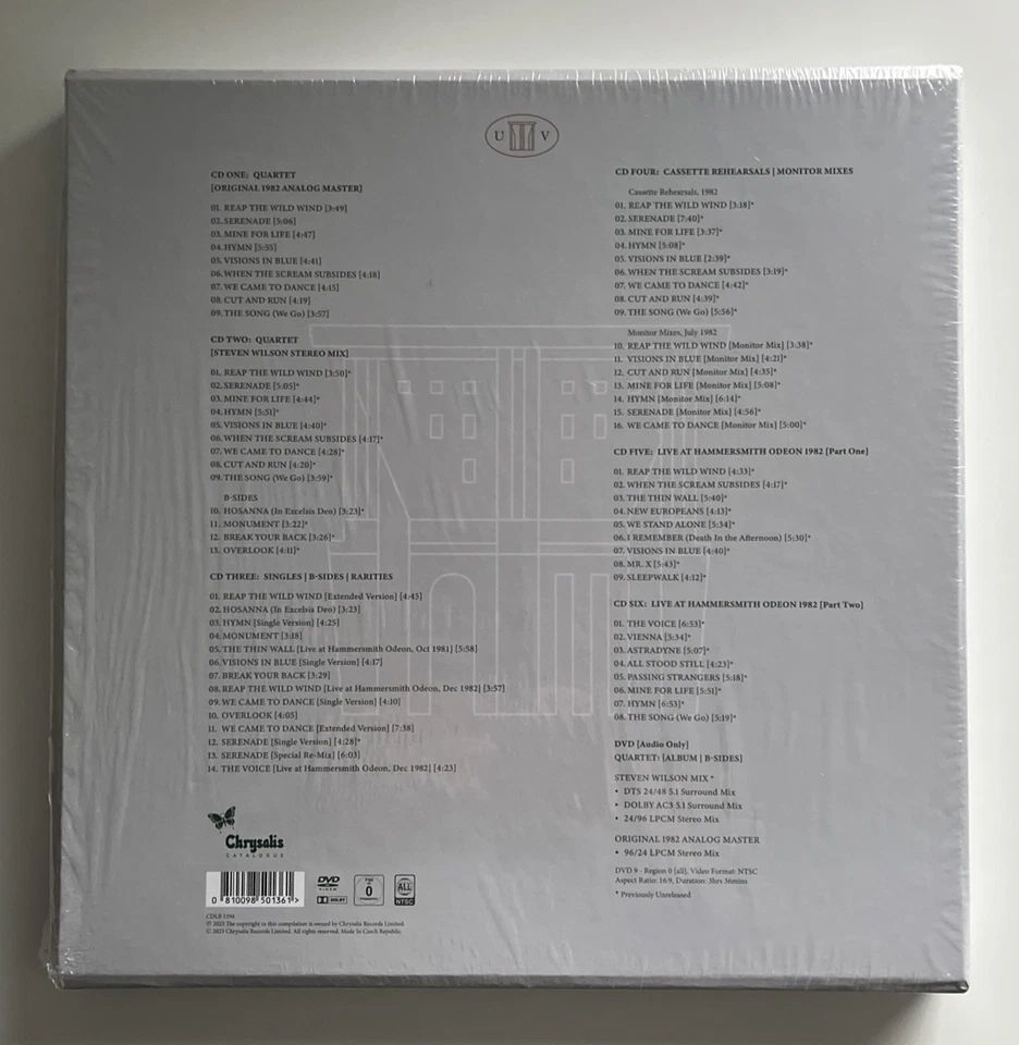 ULTRAVOX QUARTET  Deluxe Edition 6 CD DVD gebraucht 1x gehört 0810098501361 - Bild 2 von 2