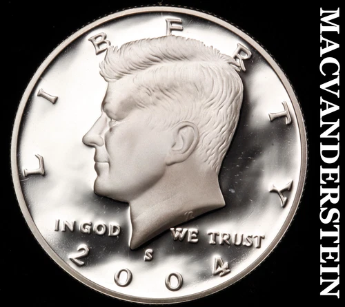 2004-S Silver Kennedy Half Dollar-Choice Gem Proof Lustrous No Reserve #i4573