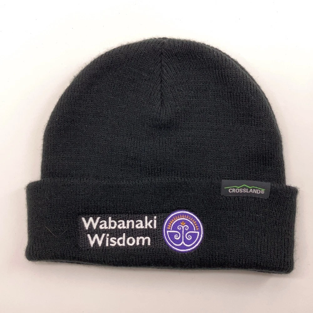 Wabanaki Wisdom Winter Cuff Black Cap