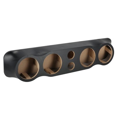 Q Power Vinyl Pod Quad 6.5'' Speaker Box, 4-Hole Sealed Enclosure w/ 3'' Tweeters