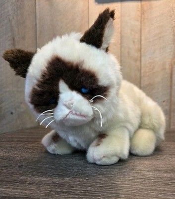 Gund Grumpy Cat Cream Brown Laying Kitten Gato Plush Soft Toy 12'' 4048613 