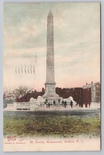 Posted 1909 Buffalo, NY McKinley Monument Ppl Albert Wilson Co. Doane Cancel A6