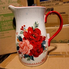 Pioneer Woman Cheerful Rose 2.54qt Pitcher