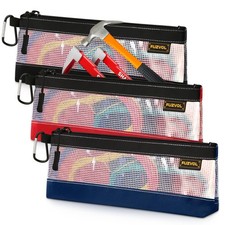 Clear Tool Pouch, 14" Long Tool Bag, Small Zipper Pouch, See Through Tool Pou...