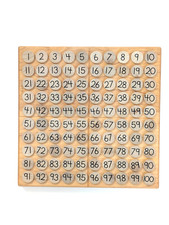 Wooden Counting Board 1-100 Montessori Style Math Education Teacher Homeschool