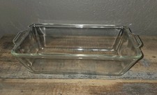 Vintage Pyrex Clear Glass Bread Loaf Baking P...