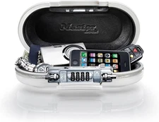 Master Lock Safe Space Portable Combination Lock Box White 5900D -  NEW IN BOX
