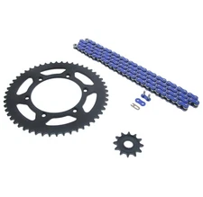 Blue Non O Ring Chain & Sprocket Black fits 2001-2006 Yamaha WR250F 12/52 114L