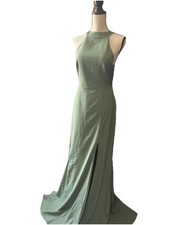 Anthropologie BHLDN   Lined Sage  Wedding Sz 12  (Flowers not included) 