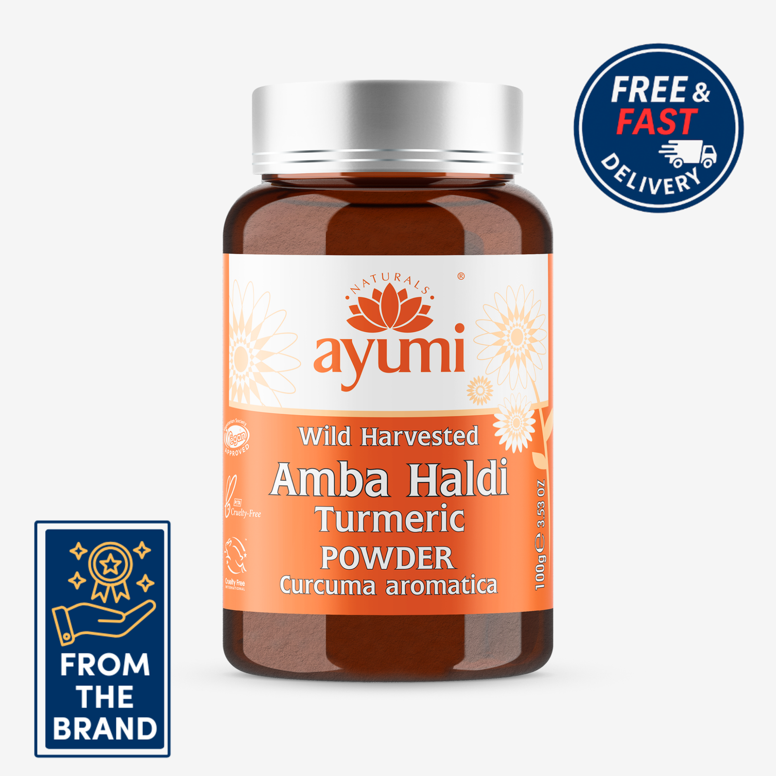 Ayumi Amba Haldi Turmeric Powder | Immune Booster | Digestion Aid | 100g