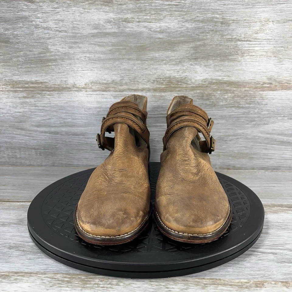 Botas al tobillo Free People Braeburn de cuero envejecido para mujer talla EU 38 US 7,5 Foto 2 de 4