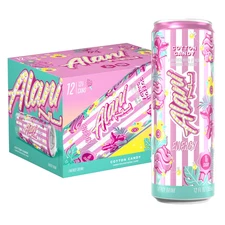 Alani Cotton Candy Energy Drink 12 ounce (12 Pack)