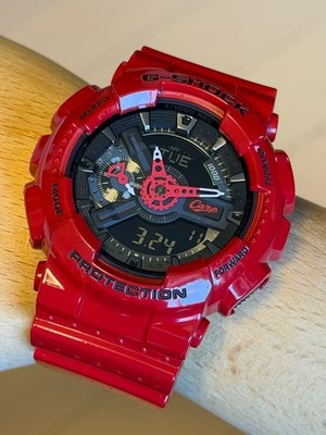 G-SHOCK Limited Edition GA-110 Hiroshima Karpfenuhr Rot Schwarz Gebraucht