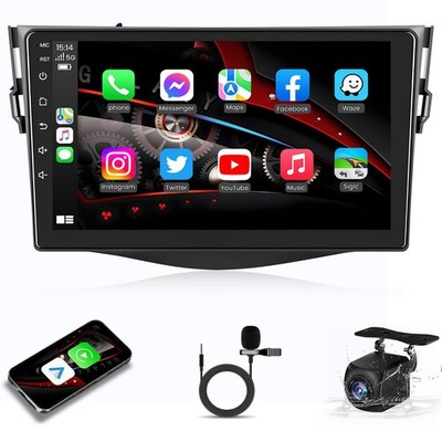 Carplay Apple Android 13.0 Car GPS Radio Stereo WiFi For Toyota RAV4 2007-2012