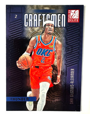 2023-24 Donruss Elite Shai Gilgeous-Alexander Craftsmen Insert Card #9 Thunder!