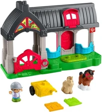 Little People Friendly Horses Stable Playset with Sounds, Figures & Accessories