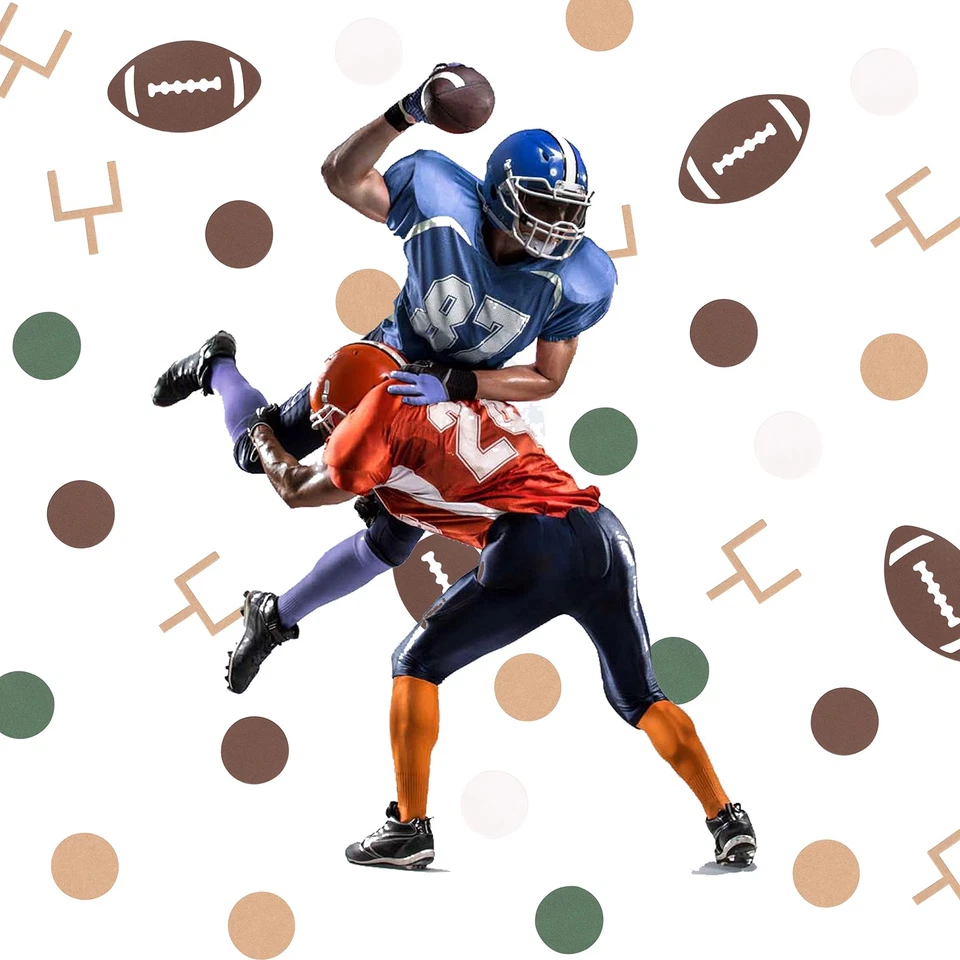 210 Pieces Football Party Table Confetti - First Year Dow，Baby Shower Sport G... - Image 3 of 4