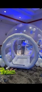 Inflatable 13ft Snow Globe with hard sided case on wheels.