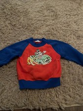 VINTAGE 1970 s Children s Mickey Mouse And Pluto Sweatshirt - MINT S 3/4