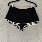 See By Chloe Skort Womens 2 Black Retro Layered Pinup Crepe Designer Summer