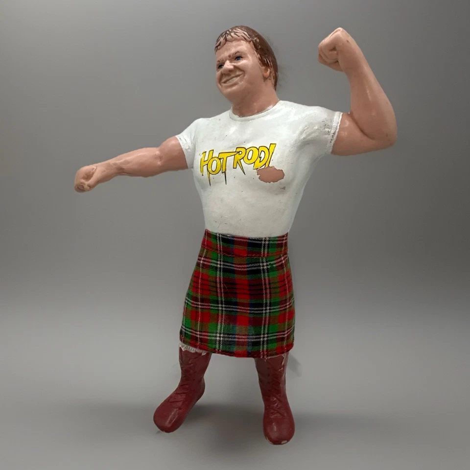 Винтажная фигурка Роуди Родди Пайпера 1984 суперзвезды рестлинга WWF с килтом - Изображение 4 из 4