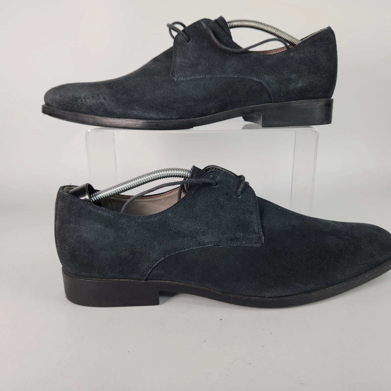 Clarks Tor Scarpe Formali Uomo Cushion Plus Blu Scamosciato Casual Taglia 11 G