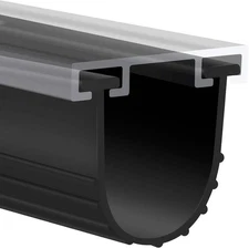 Garage Door U-Bottom Weather Stripping Kit Rubber Seal Strip Replacement,