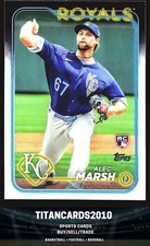 Alec Marsh 2024 Topps Rookie RC Kansas City Royals #163