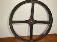 Antique Steering Wheel Four Spoke Vintage Original Rare Black