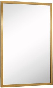 Hamilton Hills 30 inch x 40 inch Floating Gold Frame Mirror Horizontal Vertical