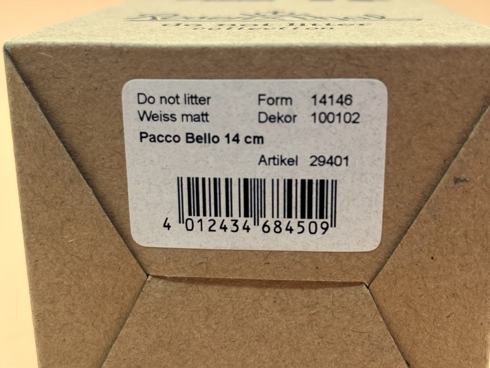 Rosenthal Studio Line, Germany Milk Carton, Do Not Litter Collection Vase. Boxed - Image 3 of 4