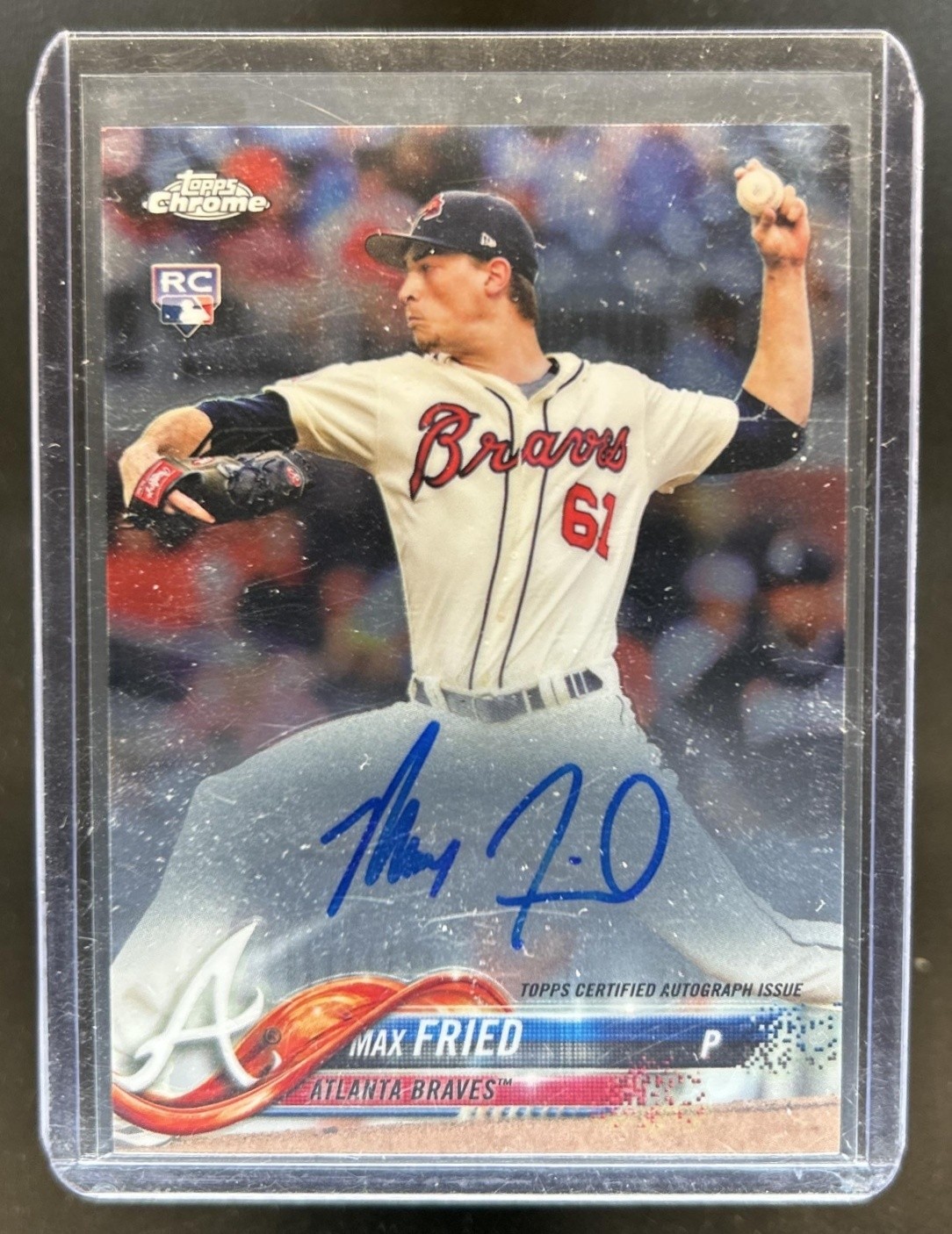 2018 Topps Chrome Max Fried Auto RC #RA-MF Braves Rookie