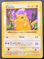 Pikachu 58/102 Shadowless Red Cheeks - Common - Base Set Pokémon TCG on eBay