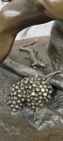 Signed Mario Nick 100% Bronze Sculpture Saturn the Roman God of Agriculture Stat
