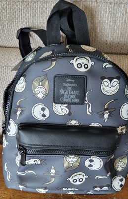 BIOWORLD Disney MINI BACKPACK Bag NIGHTMARE BEFORE CHRISTMAS 30th Black NEW TAGS