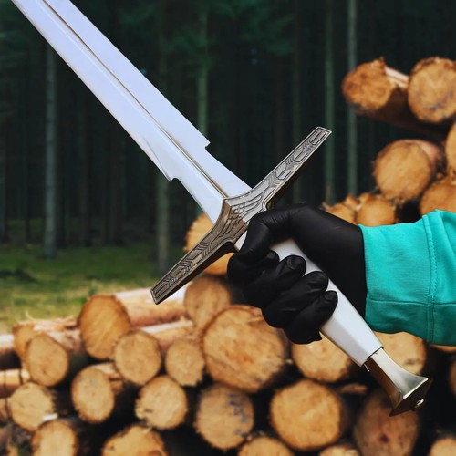 Handmade Stainless Steel Geralt Witcher Sword Replica | Monster Slayer Prop - Picture 2 of 10