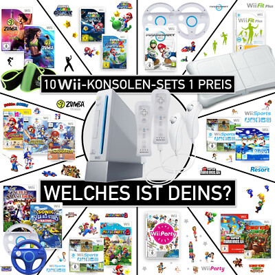 Nintendo Wii Konsole + 2x Remote Motion Plus & Nunchuk *Welches Set ist Deins  
