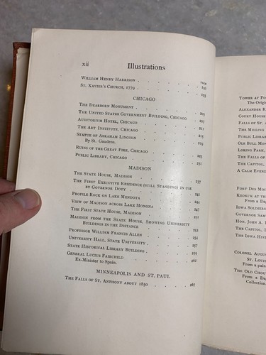 Antik viktorianisch vergoldet geprägt verziert - Buch historische Städte westlicher Staaten - Bild 24 von 24