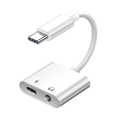 2 in 1 USB Type C to 3.5mm Headphone Jack Charger AUX Audio Adapter for Samsung