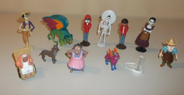 Disney Coco PVC 1.5" - 3.5" Figures / Cake Toppers - 12 ...