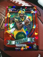 TREY LANCE 2021 Prizm Draft Picks CRUSADE RC #164 Red Cracked Ice 49ers