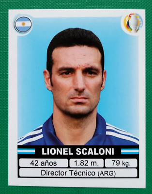 2021 ES Copa America #033 LIONEL SCALONl Argentina Soccer Team Sticker Promo