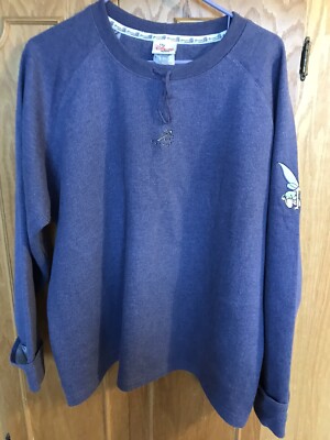 THE DISNEY STORE woman's lavender ''Tinkerbell'' pixie embrd XL sweatshirt/EC