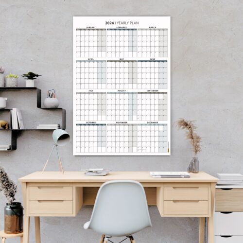 2024 Yearly Plan, Giant 2024 Wall Calendar, Wall Planner, Annual Planner - Picture 1 of 10