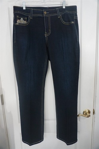 Jeans svasati Lane Bryant con paillettes e tasche a vita alta taglia 18