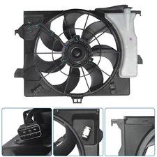 Fits 12-17 Hyundai Accent Veloster Kia Rio OE AC Radiator Condenser Fan Assembly
