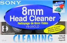SONY DV Video Head Cleaner Cassette Tape Easy Cleaning Hi8 Digital 8 mm